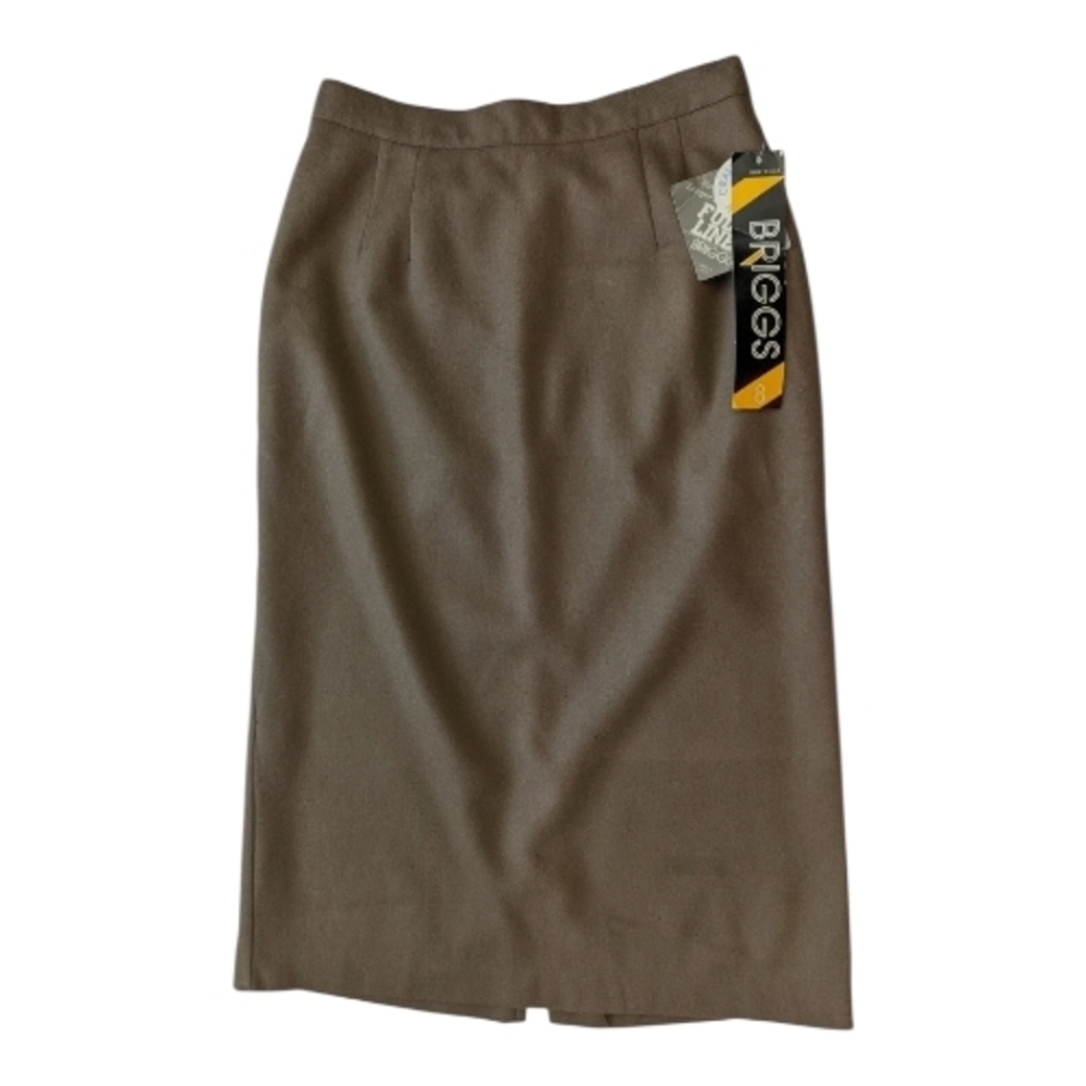 🦄NWT 44$ Retail Briggs New York Women's Tan Pencil Skirt Size 24W